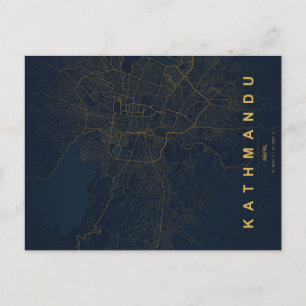 Kathmandu City Nepal Kartminimal vykort