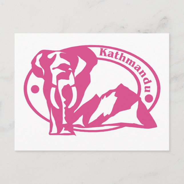Kathmandu Frimärke Vykort (Framsida)