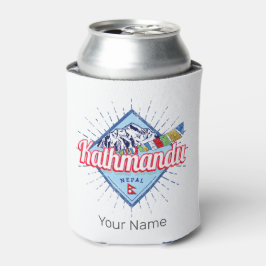 Kathmandu Mountains Nepal Retro Flaggor Souvenir