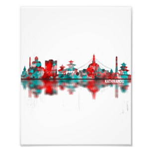 Kathmandu Nepal Skyline Fototryck