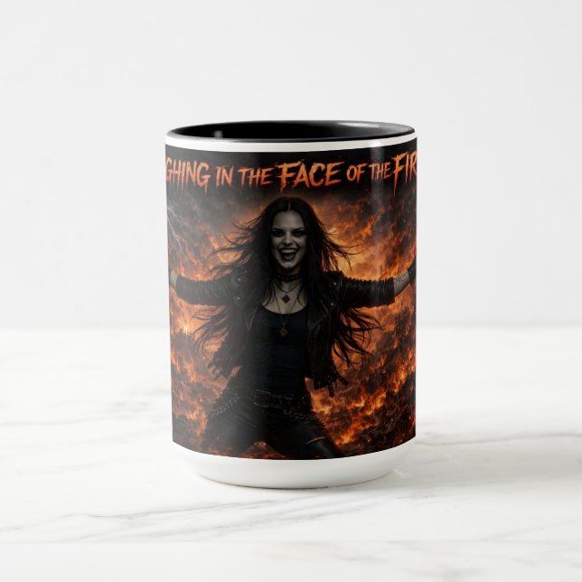 Kathryn Dark Skrattskal Albumkonst. Mugg (Center)
