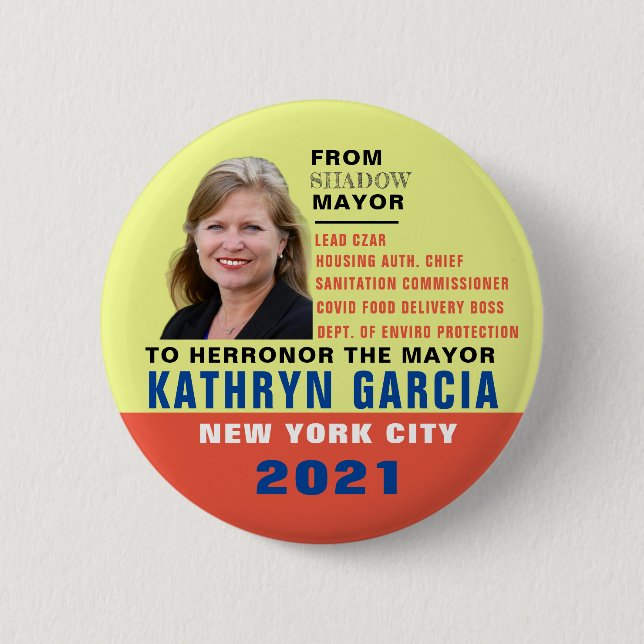 Kathryn Garcia för NYC Mayor 2021 Knapp (Framsida)
