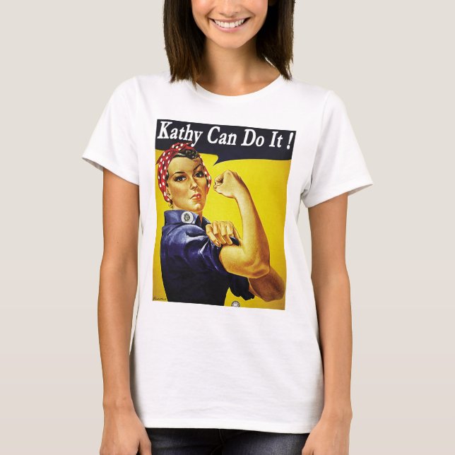 Kathy kan göra det tee shirt (Framsida)