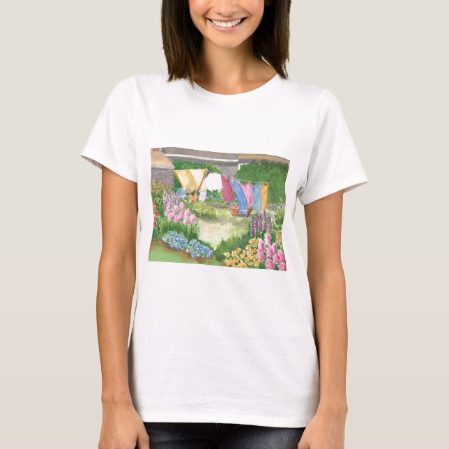Kathy Tvätt på Monhegan Island Maine teeshirt Tee (Framsida)