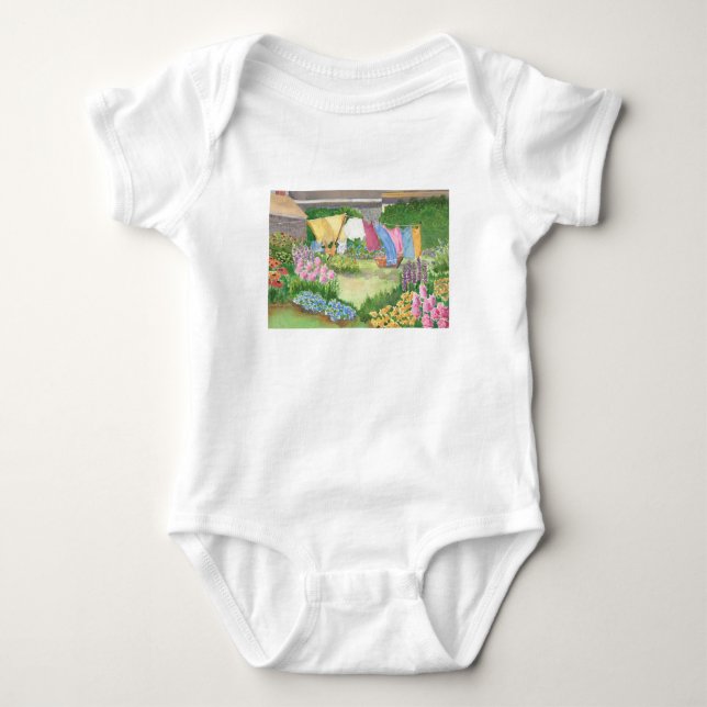 Kathy's Tvätt på Monhegan är jag Baby Body Kostym Tee Shirt (Framsida)