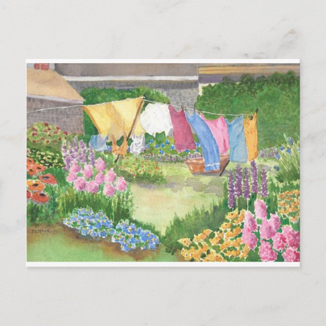 Kathy's Tvätt på Monhegan är mitt vykort (Framsida)