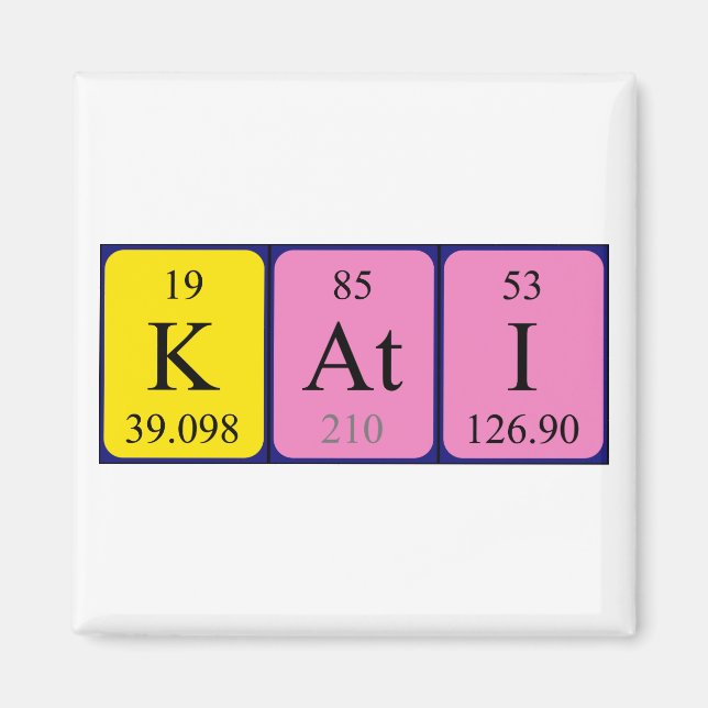 Kati Periodisk bord namn magnet (Framsidan)