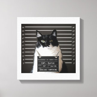 Katie är..anklagad Mugg Shot på Canvas