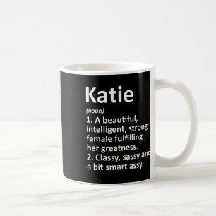 Katie Definition Personlig Namn Funny jul Kaffemugg