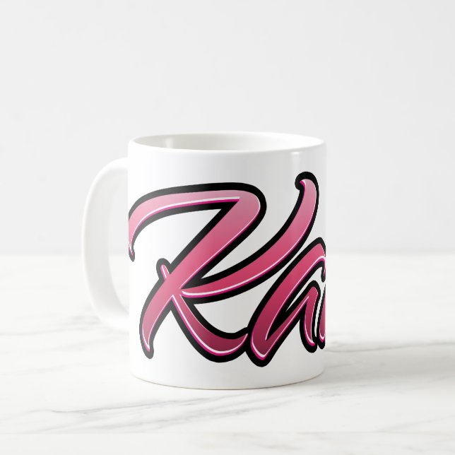 Katie faded pink Tasse Teetasse Kaffeetasse Kaffemugg (Framsida vänster)