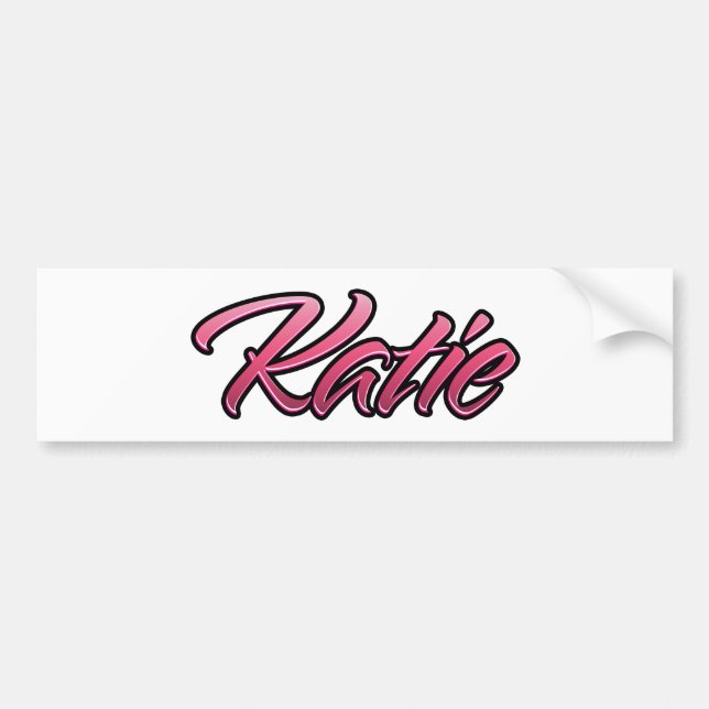 Katie faded rosa Aufkleber Sticker Bildekal (Framsidan)