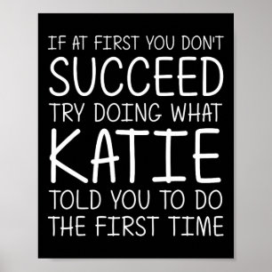 Katie Gift Namn Personlig Birthday Funny Kristus Poster