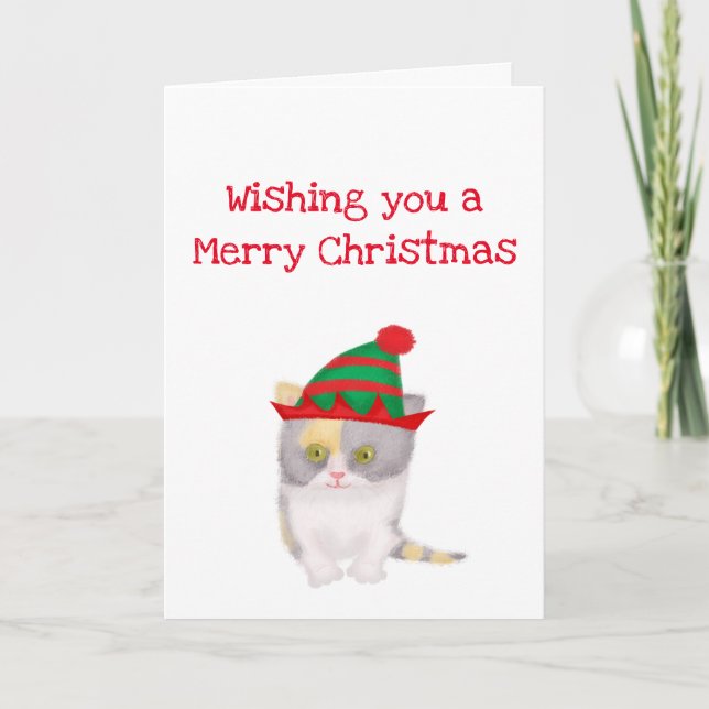 Katie Kitten önskar dig ett god jul-kort Kort (Framsida)