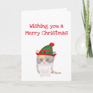 Katie Kitten önskar dig ett god jul-kort Kort