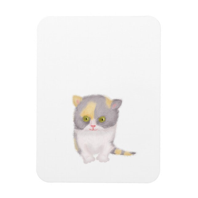 Katie kitten söt kylmagnet magnet (Vertikal)