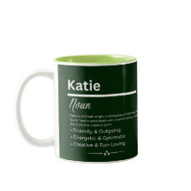 Katie Personligt flicknamn Betydelse Kaffe Mugg