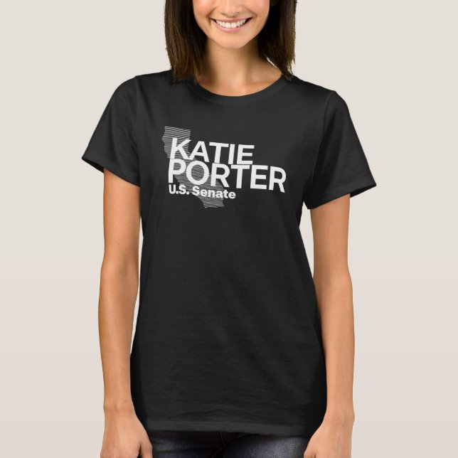 Katie Porter 2024 Election US Senate Campaign Poli T Shirt (Framsida)