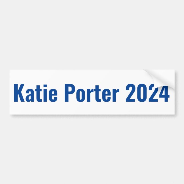 Katie Porter för president 2024 Bildekal (Framsidan)