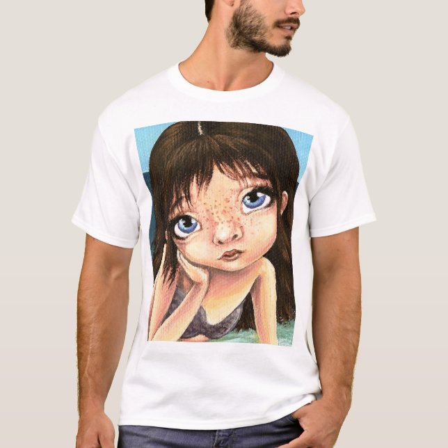 Katie sjöjungfrun t-shirt (Framsida)