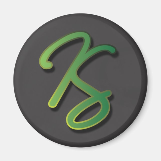 Katie Stodder - Round Magnet (svart) (Framsidan)