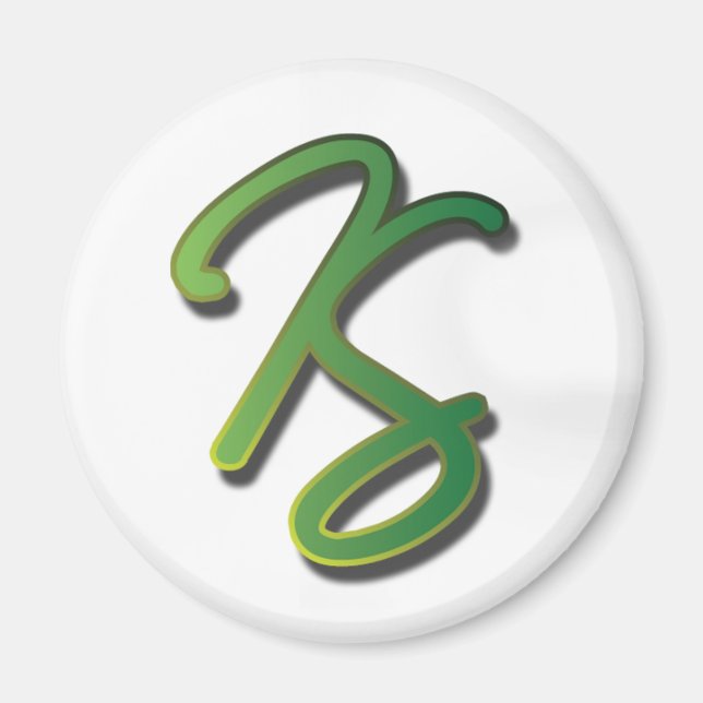 Katie Stodder - Round Magnet (vit) (Framsidan)