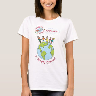 Katies skjorta "för inga hungriga barn" t shirt