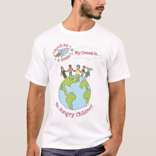 Katies skjorta "för inga hungriga barn" tee shirt