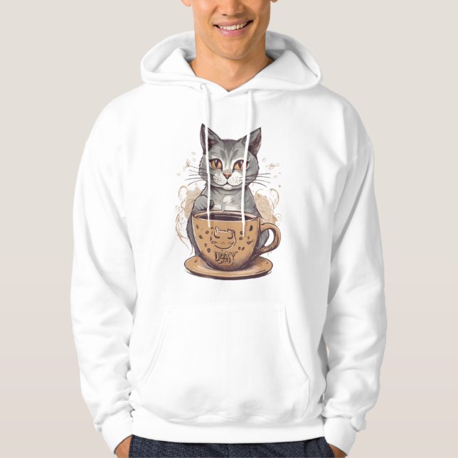 Katkaffe Hoodie (Framsida)