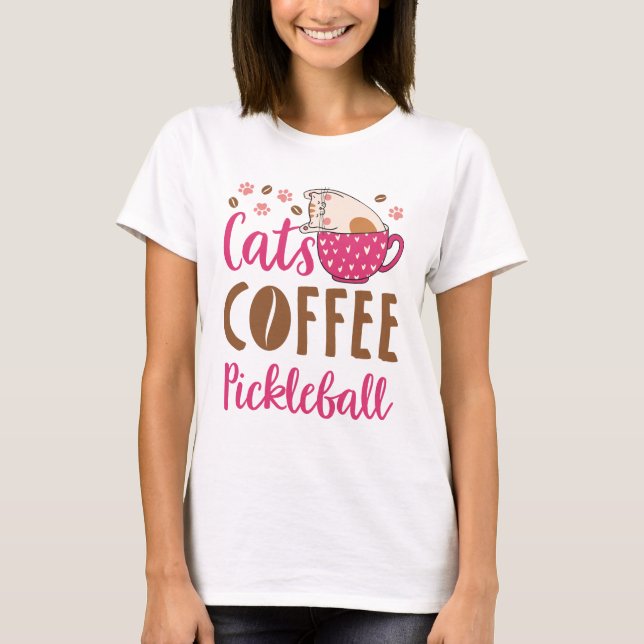 Katkaffe Pickleball T Shirt (Framsida)