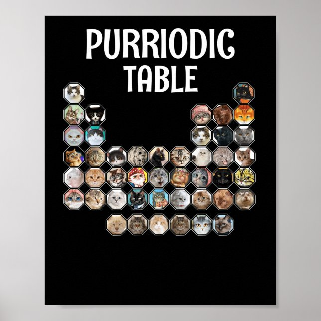 Katkemi Pun Periodic Bord Purriodic Poster (Framsidan)