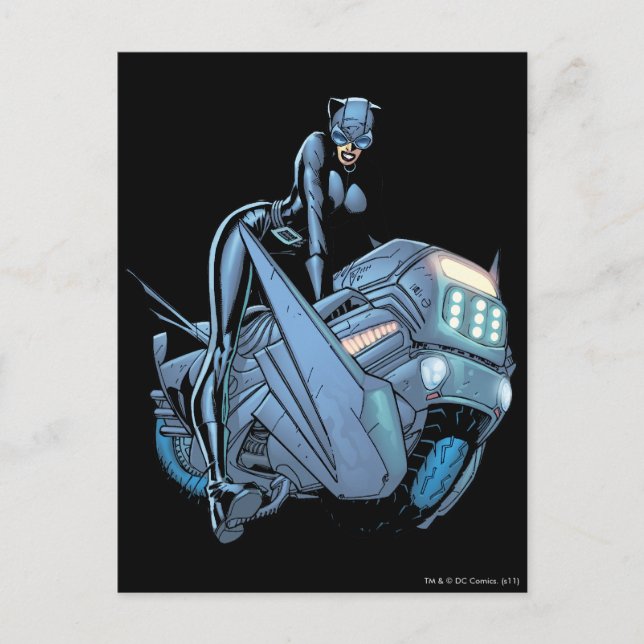 Katkvinna och cykel vykort (Framsida)