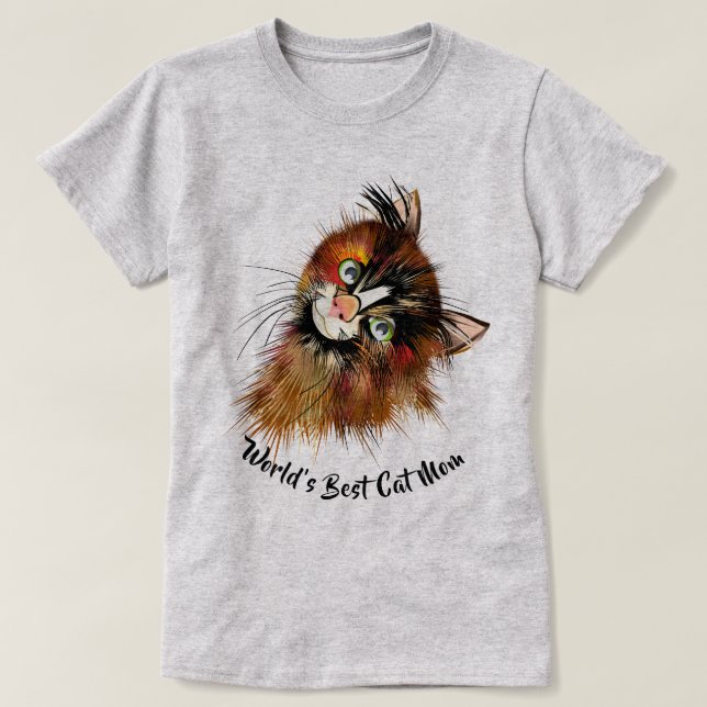 KATLAST | Världens bästa Kat Mamma T Shirt (Design framsida)