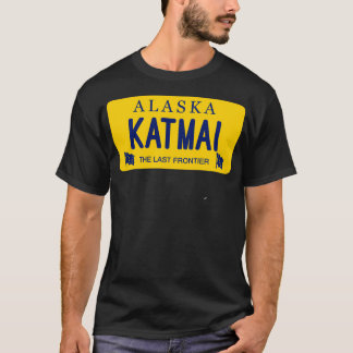 Katmai Alaska License Plate T Shirt