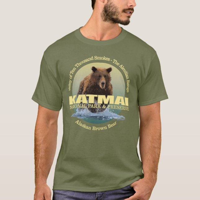 Katmai (brunt björn) WT T-shirt (Framsida)