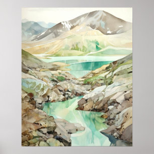 Katmai National Park Akvarell Poster