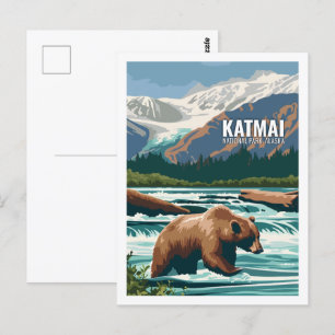 Katmai National Park Alaska USA Vykort
