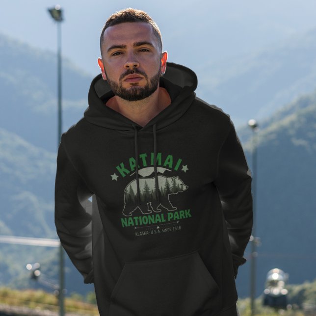 Katmai National Park, Established 1918, Alaska Hoodie (Skapare uppladdad)