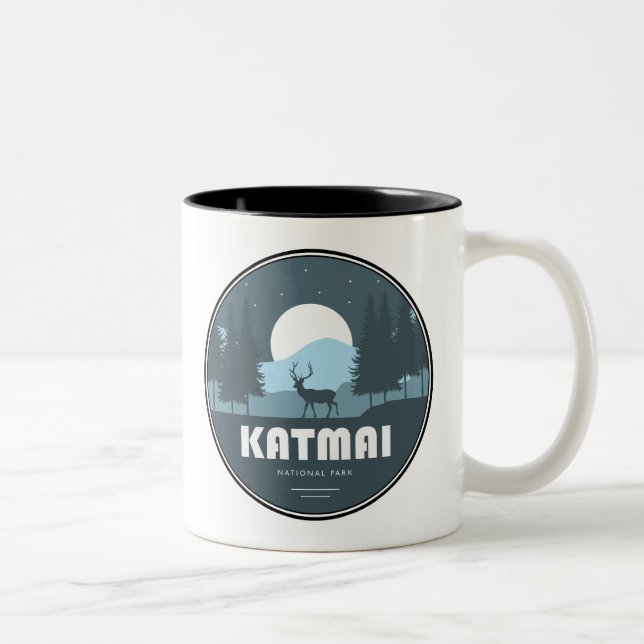 Katmai National Park rådjur Två-Tonad Mugg (Höger)