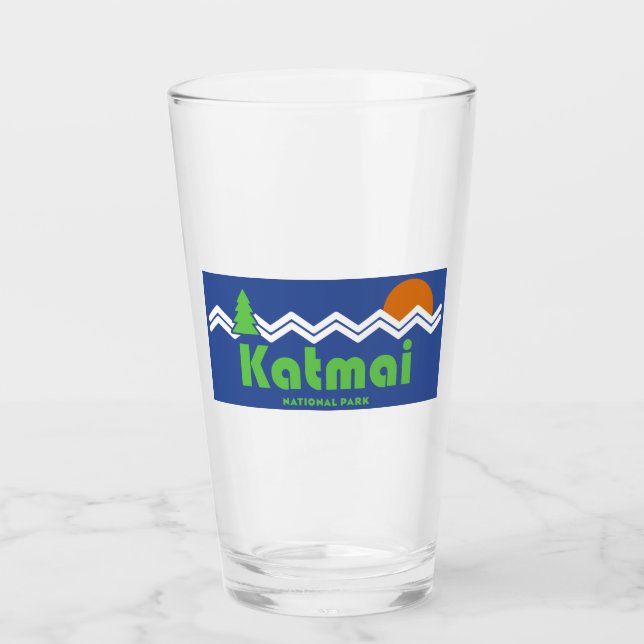 Katmai National Park Retro Glaskopp (Framsida)