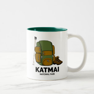 Katmai National Park-ryggsäck Två-Tonad Mugg