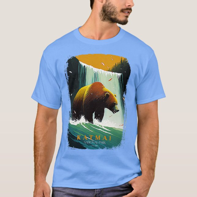 Katmai nationalpark 2 t shirt (Framsida)