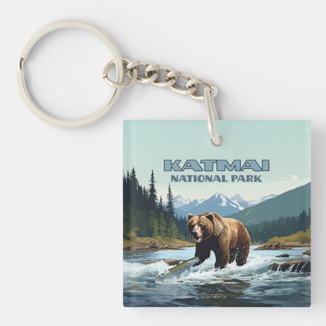 Katmai nationalpark Alaska Bear Brooks River (Framsidan)