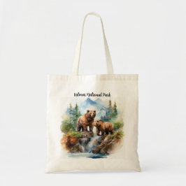 Katmai nationalpark Brooks Falls Tote bags Tygkasse