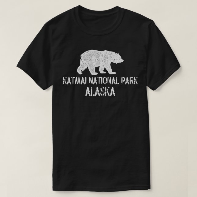 Katmai nationalpark Katmai Bear T Shirt (Design framsida)