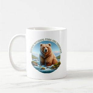 Katmai nationalpark och beskyddare kaffemugg