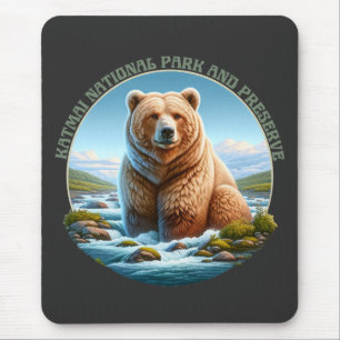 Katmai nationalpark och beskyddare musmatta