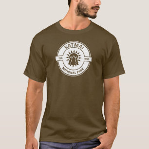 Katmai nationalpark Sol Träd T Shirt