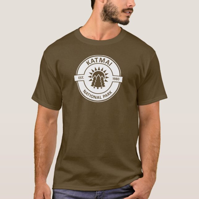 Katmai nationalpark Sol Träd T Shirt (Framsida)