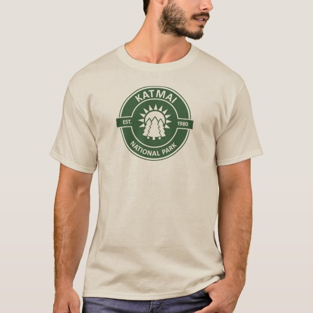 Katmai nationalpark Sol Träd T Shirt (Framsida)