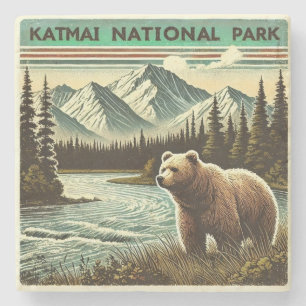 Katmai nationalpark stenunderlägg